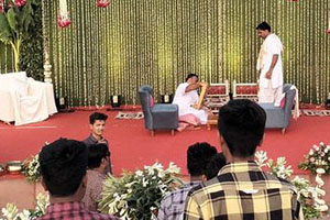 A professional rider on a horse